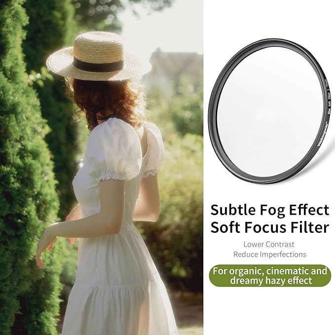 Walking Way White Mist Filter 82MM Soft Focus Filter Circular Diffusion Filter - Image 2