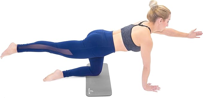 ProsourceFit Extra Thick Yoga Knee Pad and Elbow Cushion 15mm (5/8”) Fits Standard Mats for Pain Free Joints in Yoga, Pilates, Floor Workouts-FlexoryFit