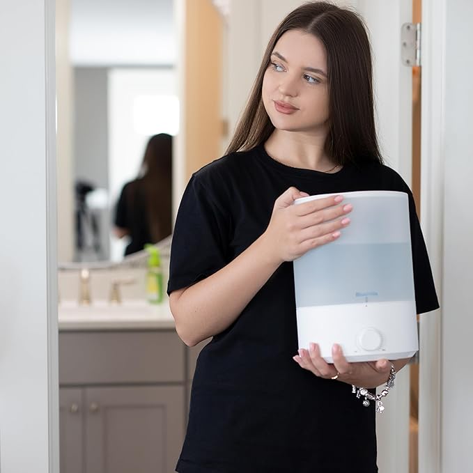 BlueHills Premium 4000 ml XL Essential Oil Diffuser 4L 4 Liter 70 Hour Run Humidifier Aromatherapy 1 Gallon Big Capacity High Mist Output for Large Room Home Mood Lights Long Run Diffuser White E401