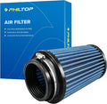 PHILTOP Universal Clamp-On Air Intake Filter, High Performance, Washable, Replacement Air Filter: High Flow Air Filter Flange Diameter: 3 In, Filter Height: 5.75 In, Flange Length: 0.75 In