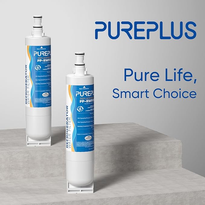PUREPLUS 4396508 Refrigerator Water Filter, Replacement for EDR5RXD1, EveryDrop Filter 5, 4396510, 4392857, Kenmore 46-9010, 9085, LC400V, WF-NLC240V, RFC0500A, WF285, W10186668, 3Pack