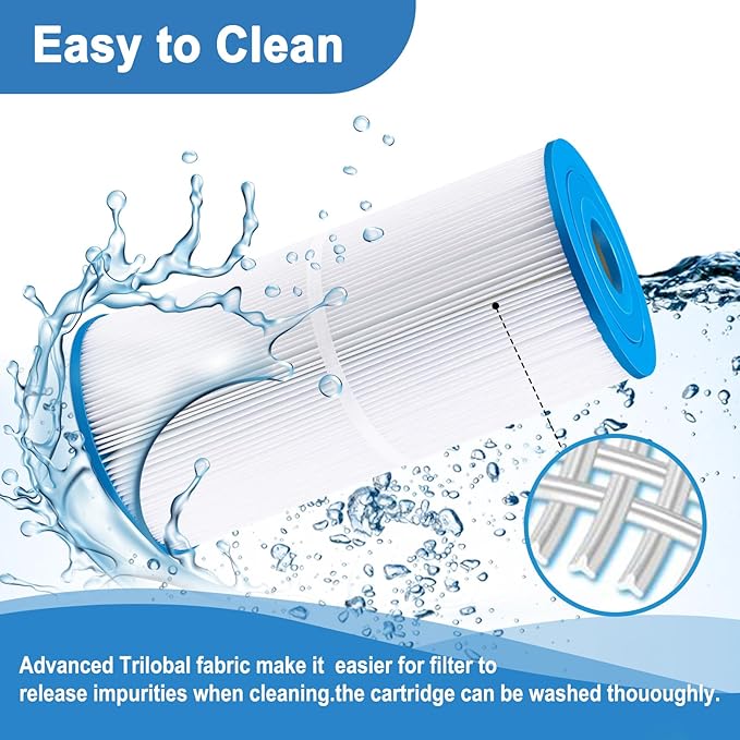 PWK35B Replaces Hot Springs Limelight Spa Filters, Compatible with Watkins 1642301-1, 78161, 78286, Filbur FC-3921, Hot Spring Limelight Series Filter Cartridge,35 sq.ft - 2 Pack