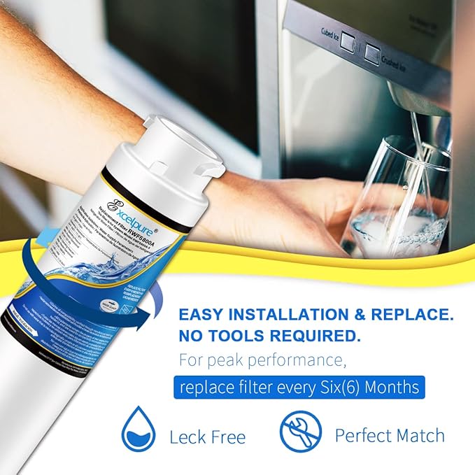 RWF5800A Refrigerator Water Filter Replacement For Frigidaire EPTWFU01, EWF02, Pure Source Ultra II, 3PACK