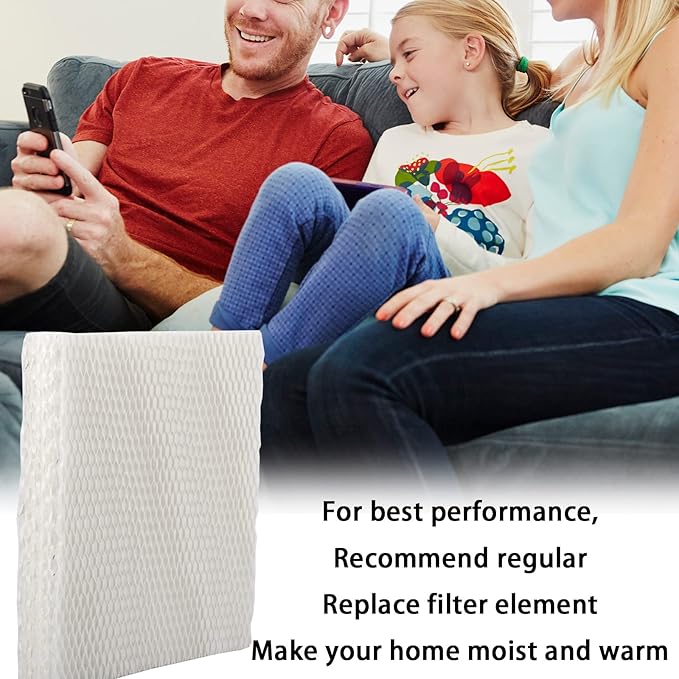 HIFROM 4Pack Replacement Humidifier Wick Filters Water Panel Filter Compatible with Carrier HUMCCSBP2212 HUMCCSBP2312 HUMCASBP2312 HUMCCSBP2412 Humidifier P110-1045
