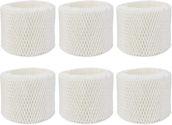 Extolife 6 Pack WF2 Humidifier Filters for Vicks Humidifier V3100 V3500 V3600 V3700 V3800 V3850 V3900, for Honeywell HCM-350 HCM-630 HCM-300T, for Kaz 3020, for Sunbeam 1118 1119, ECM-250i, ECM-500