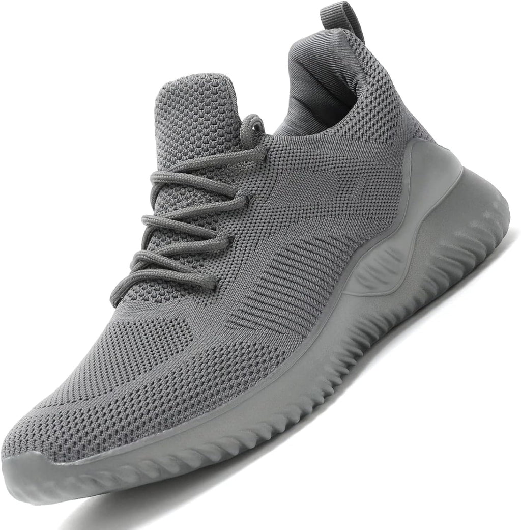 Men's Non Slip Running Shoes Ultra Light Breathable Casual Walking Shoes Fashion Sneakers Mesh Workout Sports Shoes