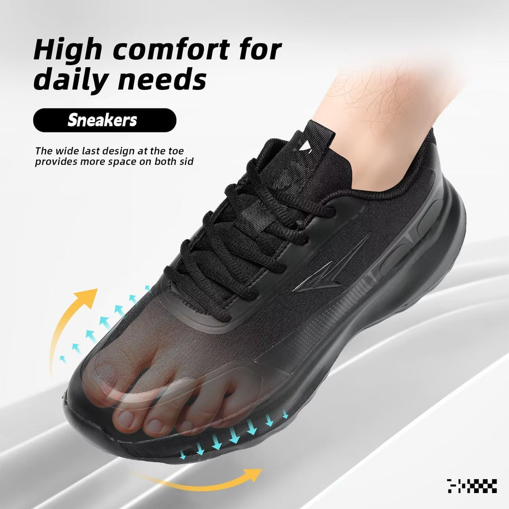 Mens Trail Running Shoes Fashion Walking Hiking Non Slip Sneakers Tennis Cross Training Outdoor Casual Workout Trainers