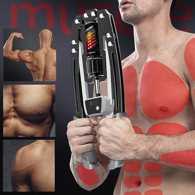EAST MOUNT Twister Arm Exerciser - Adjustable 22-440lbs Hydraulic Power, Home Chest Expander, Shoulder Muscle Training Fitness Equipment, Arm Enhanced Exercise Strengthener.-FlexoryFit