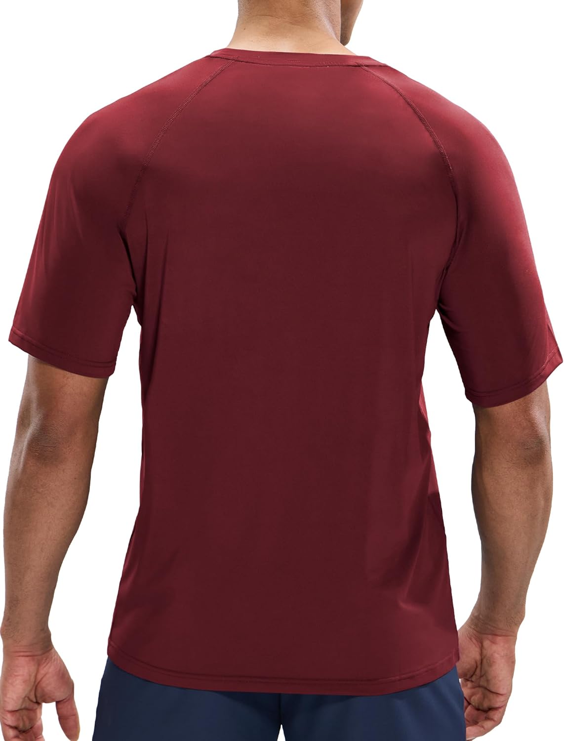 MIER Men's Dry Fit Workout T-Shirts Athletic Running Tee Short Sleeve Crew Neck Gym Tops, Polyester, Moisture Wicking