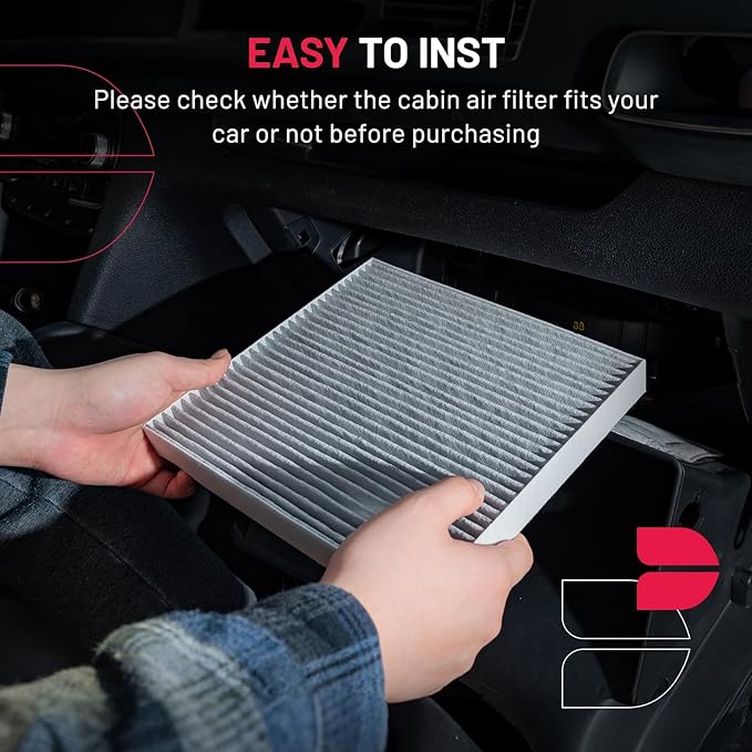 BDFHYK Cabin Air Filter with Activated Carbon Compatible with Chevry Impala 2000-2013, Monte Carlo 1997-2007, Compatible with Buick Allure/LaCrosse 2005-2009, Regal 1997-2004, Replace# CF8392A