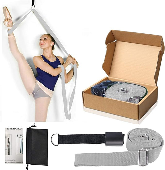 Leg Stretcher, Door Flexibility & Stretching Leg Strap - Great for Ballet Cheer Dance Gymnastics or Any Sport Leg Stretcher Door Flexibility Trainer Premium Stretching Equipment-FlexoryFit