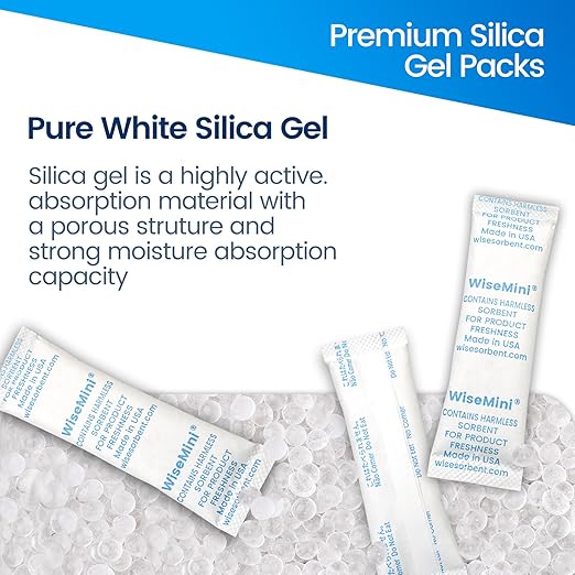 20 Pcs 5 Gram Silica Gel Packets,Desiccant Packs for Fstorage,Moisture Absorber,Desiccant Packets,Desiccant Moisture Absorbers for Storage