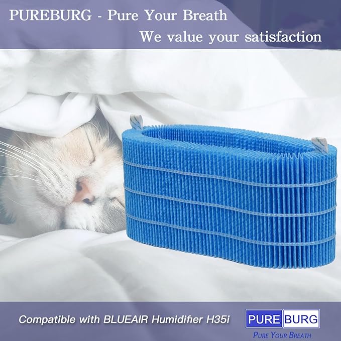 PUREBURG Replacement Wick Filter Compatible with BLUEAIR H35i Humidifier,4-Pack