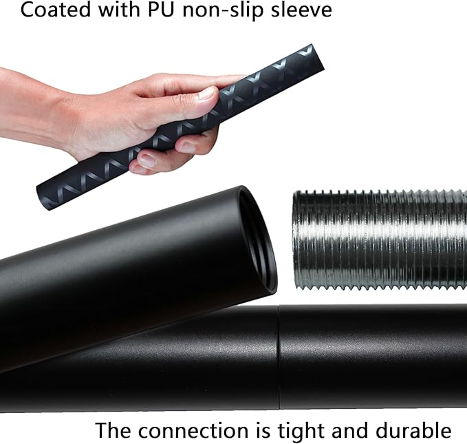 The Huang Yunming yoga stick is made of sturdy steel that is 5 feet high and an adjustable stretching stick, providing flexibility, agility, and balance. Multi functional fitness stick with 5 steel pipes-FlexoryFit
