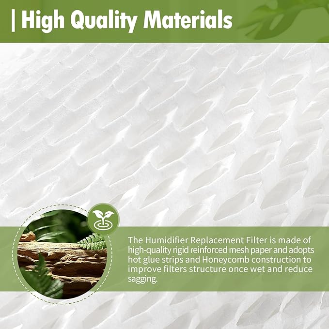Humidifier Wicking Replacement Filter Compatible with Canopy Bedside and Nursery Humidifiers, Paper Filter, 3-Pack