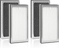 MA40 Replacement Filter Compatible with MA Air Purifier 40 Series MA40 MA40W MA40B,3-In-1 Filtration System of MA40,H13 True HEPA Filter with Activated Carbon Filter,4 Pack