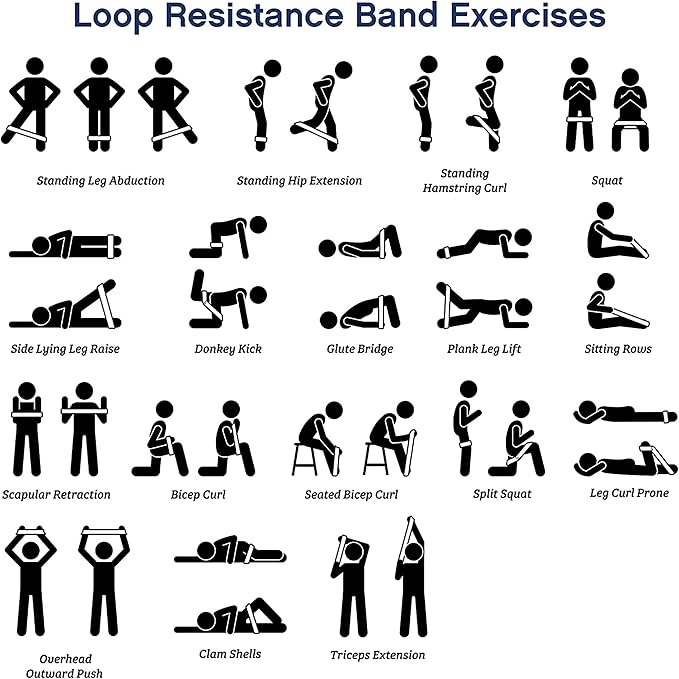 90 Pcs Workout Loop Resistance Bands Bulk, Gym Elastic Bands Set for Fitness Sport Class Students Members Gift Physical, 5 Pieces Each Set, with Large Drawstring Backpack Bags-FlexoryFit