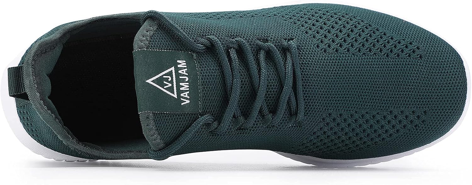 VAMJAM Men's Running Shoes Ultra Lightweight Breathable Walking Shoes Non Slip Athletic Fashion Sneakers Mesh Workout Casual Sports Shoes