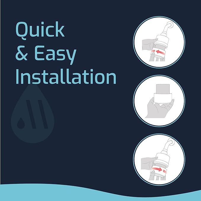 Mist - 15 Stage Filtered Shower Head Replacement Cartridge, Universally Compatible With Any Similar Design, Shower Water Softener with High Output, Long Lasting-Shower Filter For Hard Water (4 pack)