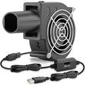 USB Blower Fan 97mm x 33mm 5V Cooling DC Brushless Centrifugal Fan with Tube 3 Speed for Electronics Computer 3D Printer Receiver Cabinet