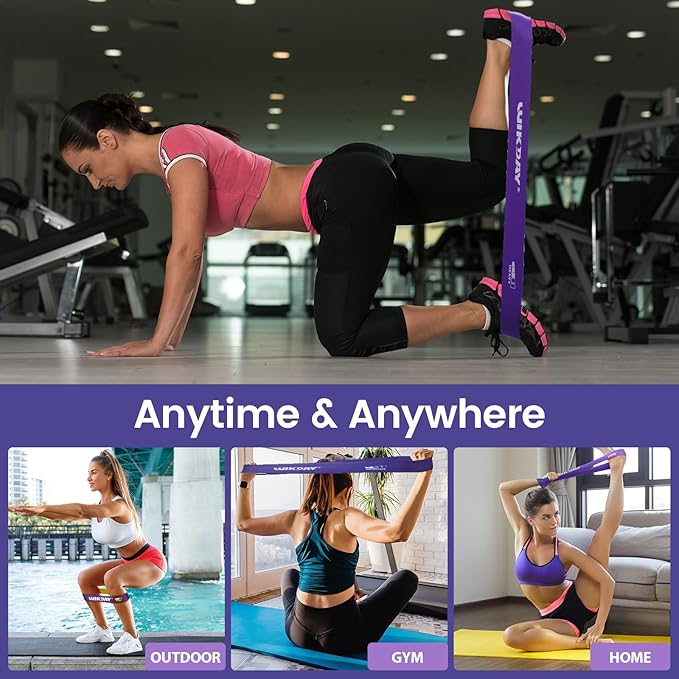Resistance Bands for Working Out Exercise Loop Bands Workout Bands Set for Men Women Body Stretching, Crossfit Training, Home Workout, Physical Therapy, Booty Legs, Set of 5-FlexoryFit
