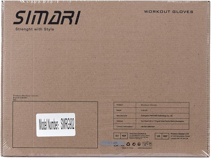 SIMARI Breathable Workout Gloves for Men Women, Padded Weight Lifting Gloves with Wrist Wraps Support, Full Palm Protection, Grip for Gym Training, Fitness, Weightlifting, Exercise Fingerless Black-FlexoryFit