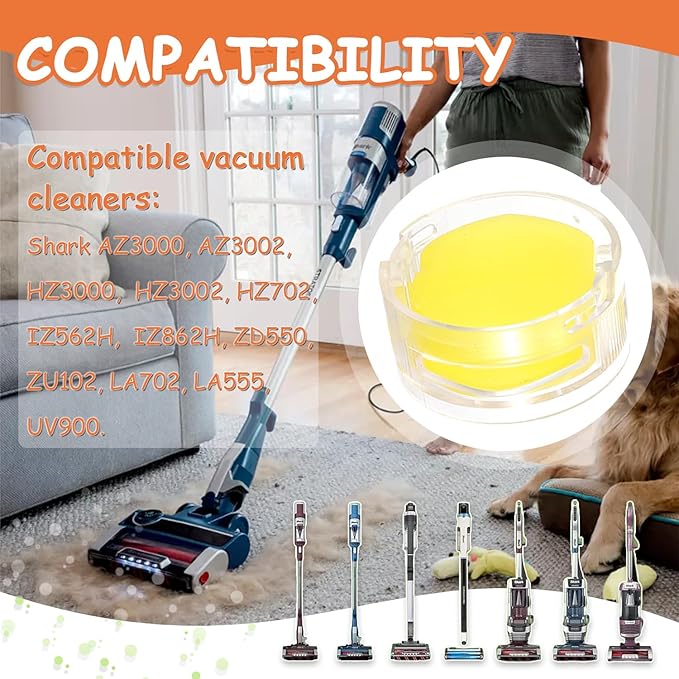 4Pack Odor Neutralizer Replacement Cartridge fit for Shark AZ3000 AZ3002 HZ3000 IZ862H IZ562H ZD550 ZU102 LA702 Odor Elimination Replacement 1541FC3000(Lemon)