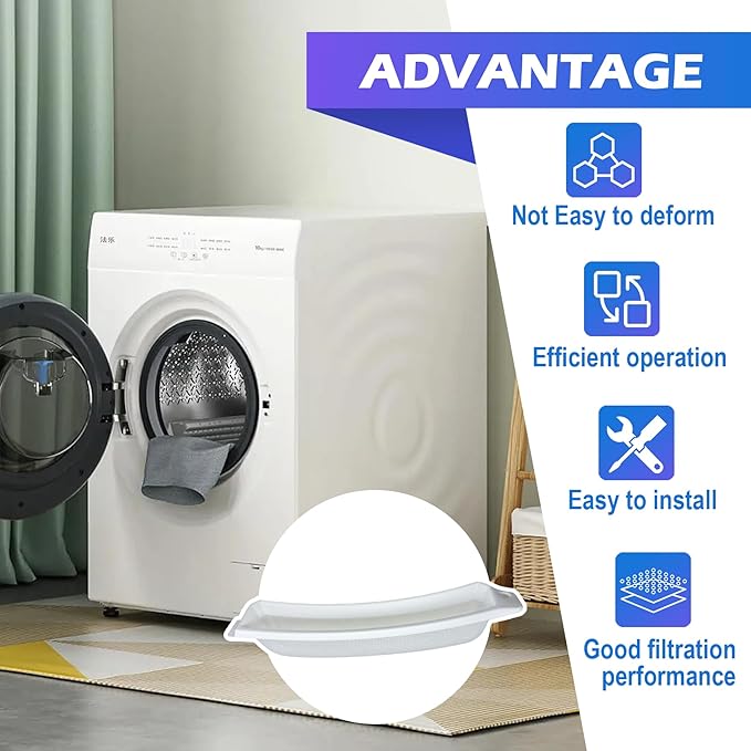 503980W Dryer Lint Filter, Compatible with Speed Queen Amana Alliance Laundry Systems, Replaces AP6329015 PD00042786 TU21443 D503980W 503980, Mesh Vent Screen