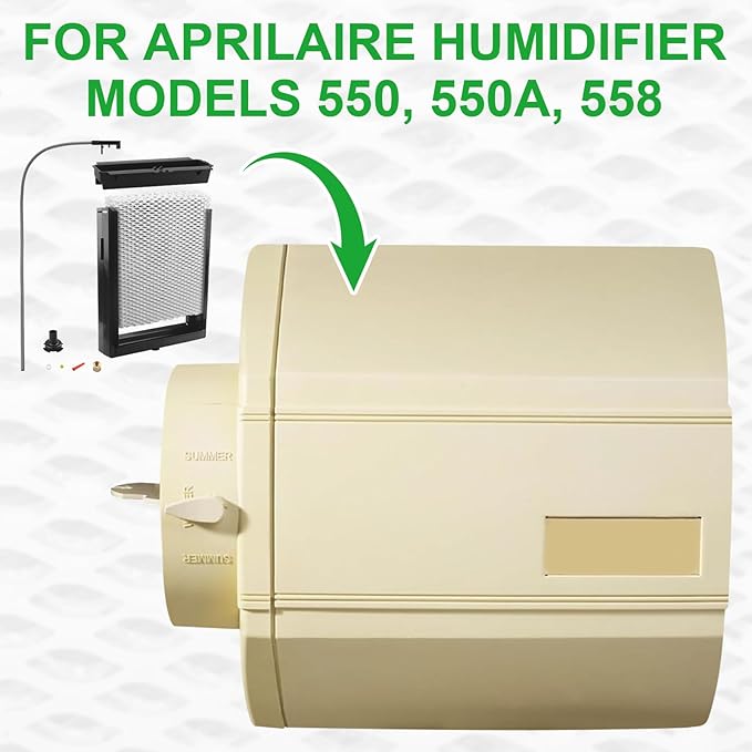 4793 Humidifier Maintenance Kit for AprilAire Whole-House Humidifier 550 558 550A with Water Panel Model No. 10 Humidifier Replacement Filter