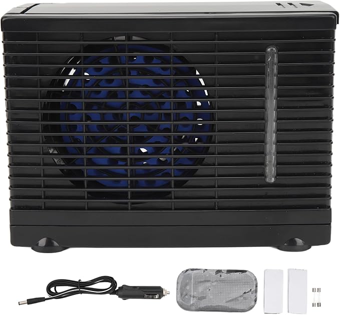 Portable Air Conditioners, DC12V Mini Air Conditioner and Small Evaporative Air Cooler and Humidifier Fan, 2 Speed Adjustable Car Air Cooler Improve Air Quality
