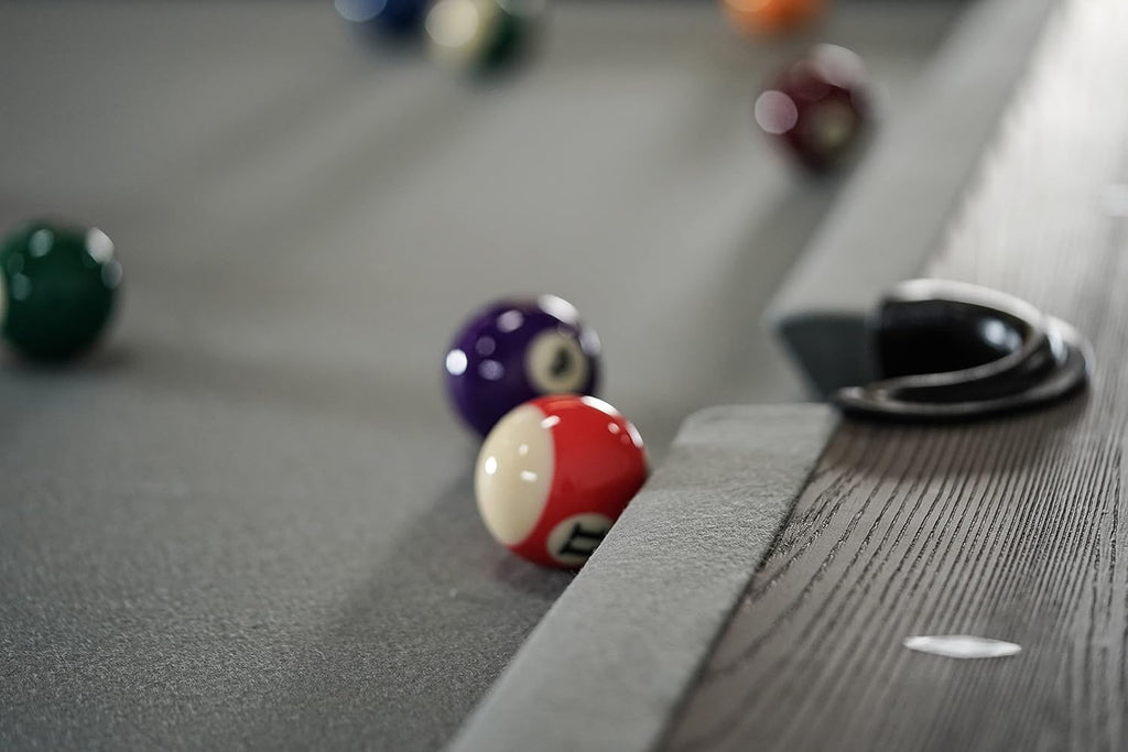 Nixon Billiards - Birdy Slate Billiard Pool Table- Grayson Grey - 7ft and 8ft - Whiteglove
