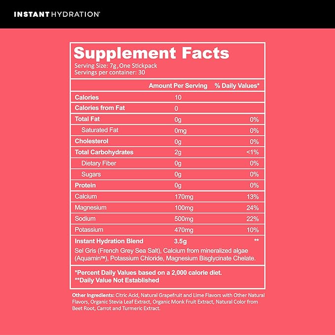 Instant Hydration Electrolytes Powder Packets - Raspberry Electrolyte Drink Mix - Zero Sugar - Keto, Vegan, Gluten-Free, Non-GMO - Boost Recovery, Brain Health, Muscle & Tissue Support- 30 Sticks-FlexoryFit