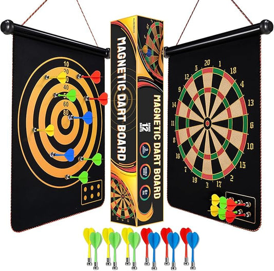 Magnetic Dart Board for Kids, Gifts Ideas for Teenage Boys Girls, Dartboard Toys for Teen Age 6 7 8 9 10 11 12 13 14 15 16 Years