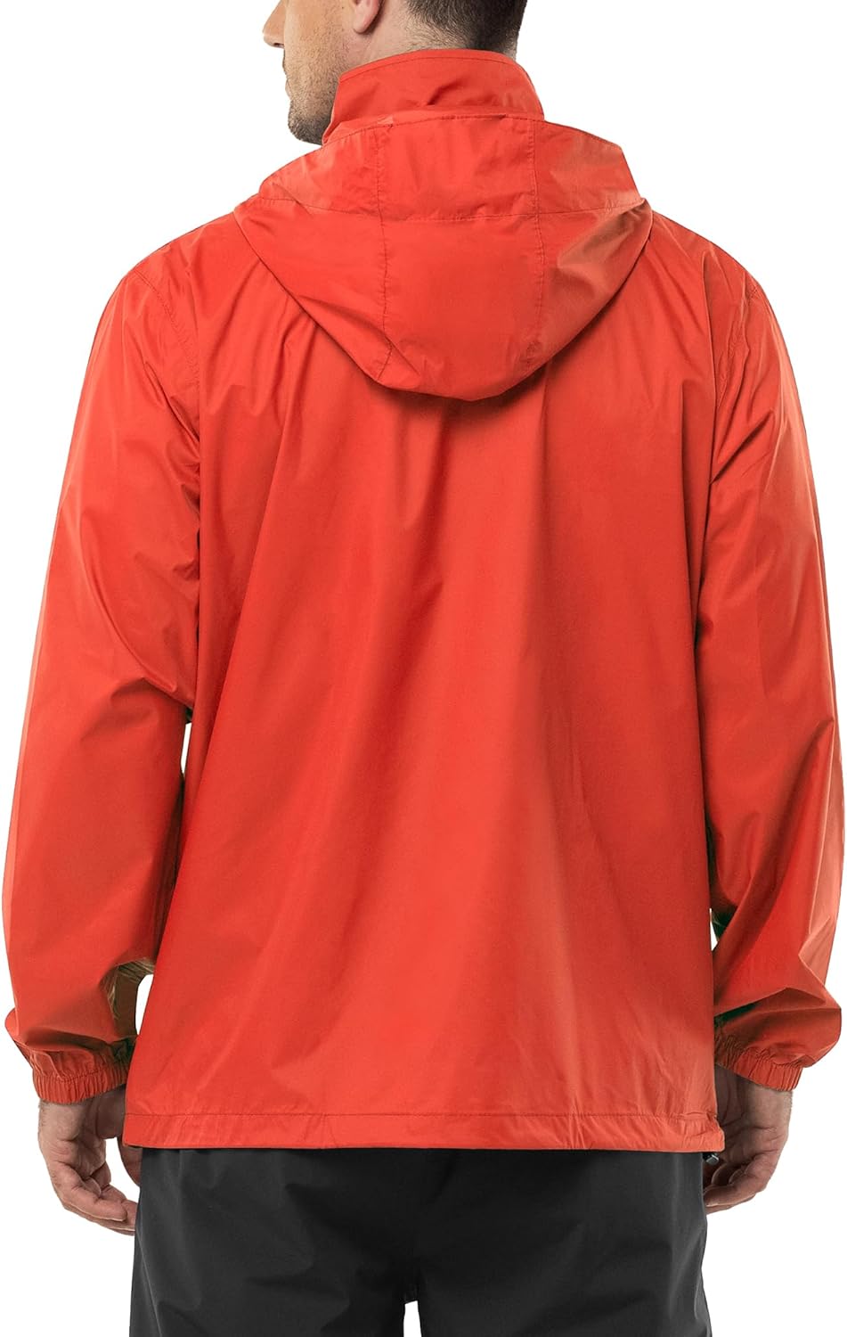 Outdoor Ventures Men's Rain Jacket Waterproof Lightweight Packable Rain Shell Raincoat with Hood for Golf Hiking Travel