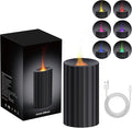 Rican Car Diffuser, Black Car Humidifier,Flame Diffuser for Essential Oils - Mini Portable Humidifier Cool Mist,100ml Colorful Air Aroma Diffuser,Aromatherapy Diffuser for Home Office