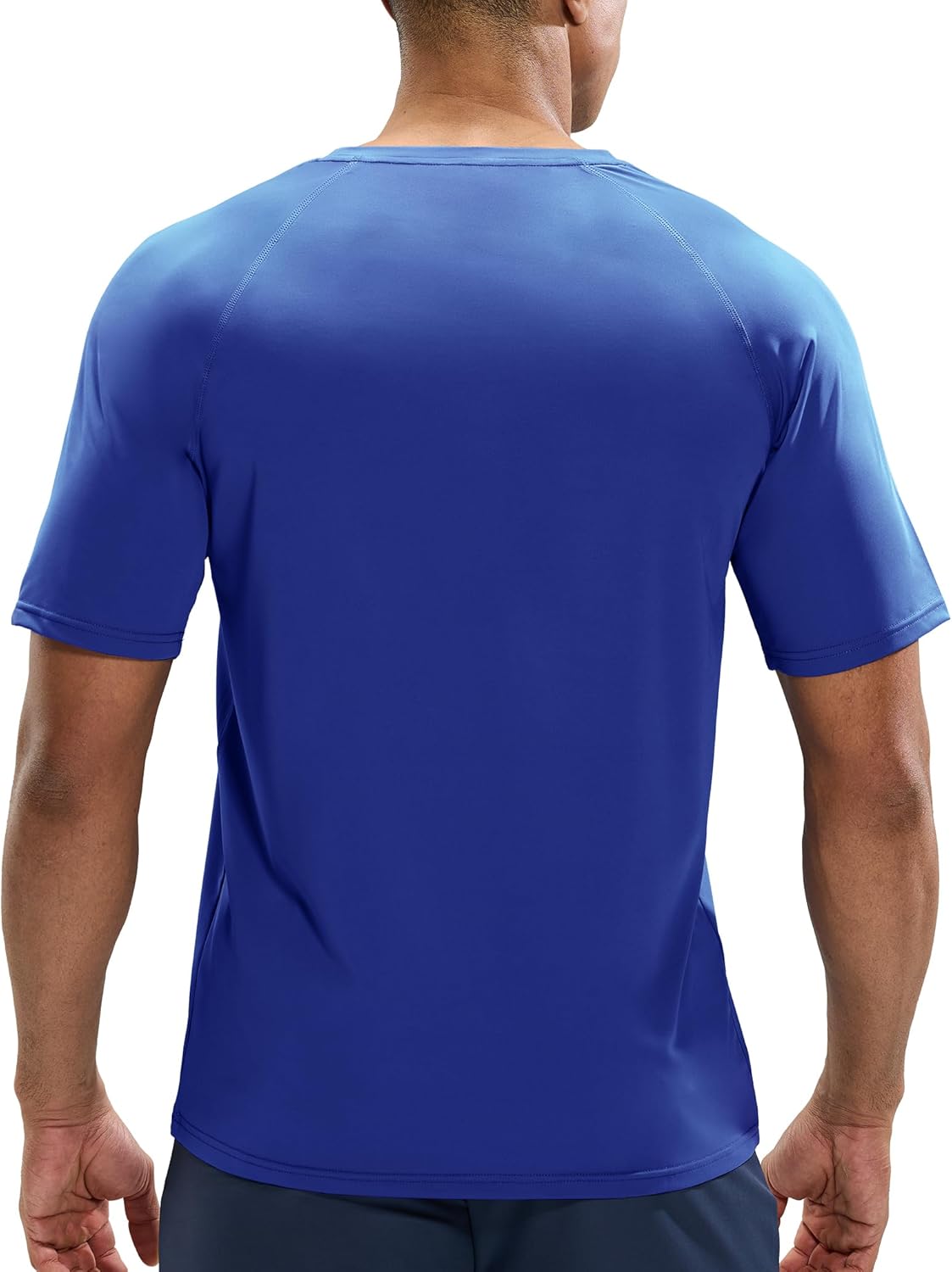 MIER Men's Dry Fit Workout T-Shirts Athletic Running Tee Short Sleeve Crew Neck Gym Tops, Polyester, Moisture Wicking