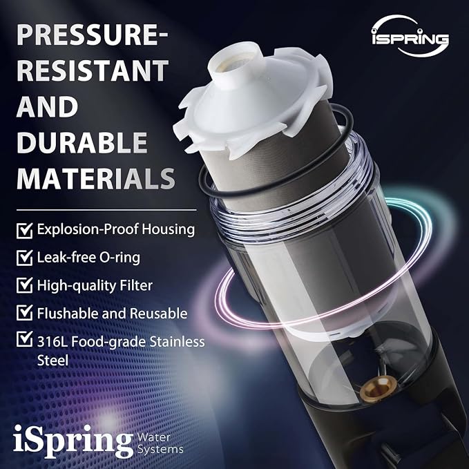 iSpring WSP50ARJ, NSF Certified, Spin-Down Sediment Water Filter, Upgraded - Image 7