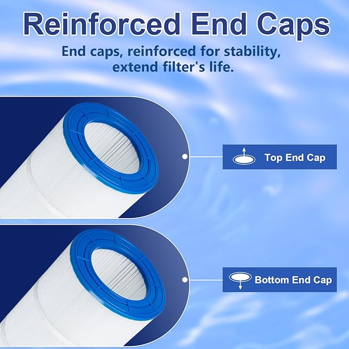 Upgraded Pool Filter Compatible with CC100, CCRP100, PAP100, Predator 100, Unicel C-9410, Filbur FC-0686, R173215, NSF Certified, 23 5/8" x 10 1/16" 100 Sq. Ft Pool Filter Cartridge, 1 Pack