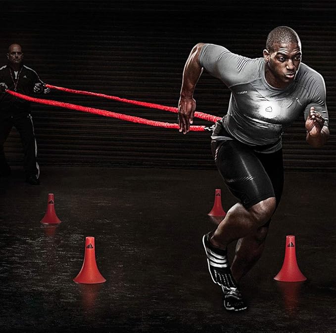 YNXing Resistance Training Rope Explosive Force Bounce Physical Training Resistance Rope Improving Speed, Stamina and Strength-FlexoryFit
