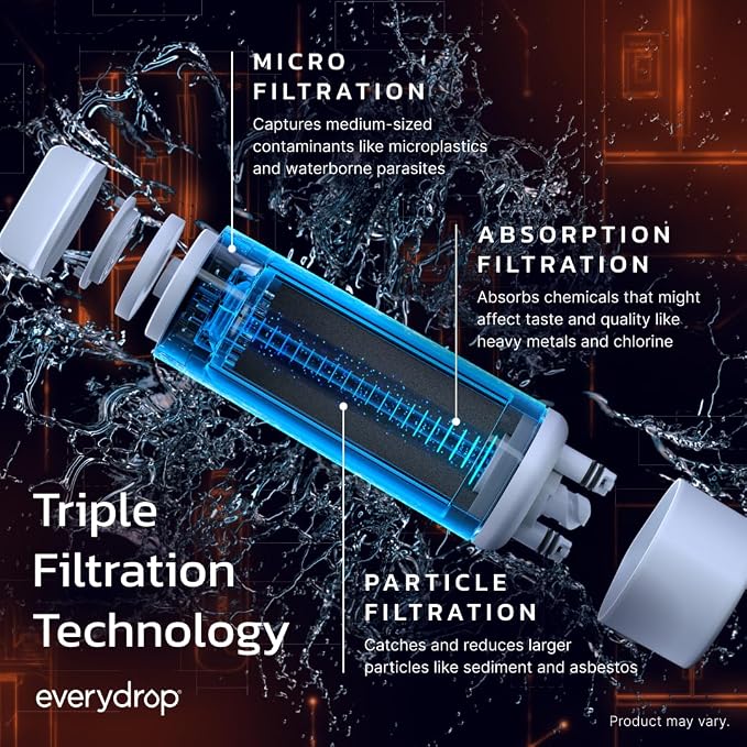 everydrop by Whirlpool Ice and Water Refrigerator Filter 2, Single-Pack - Image 3