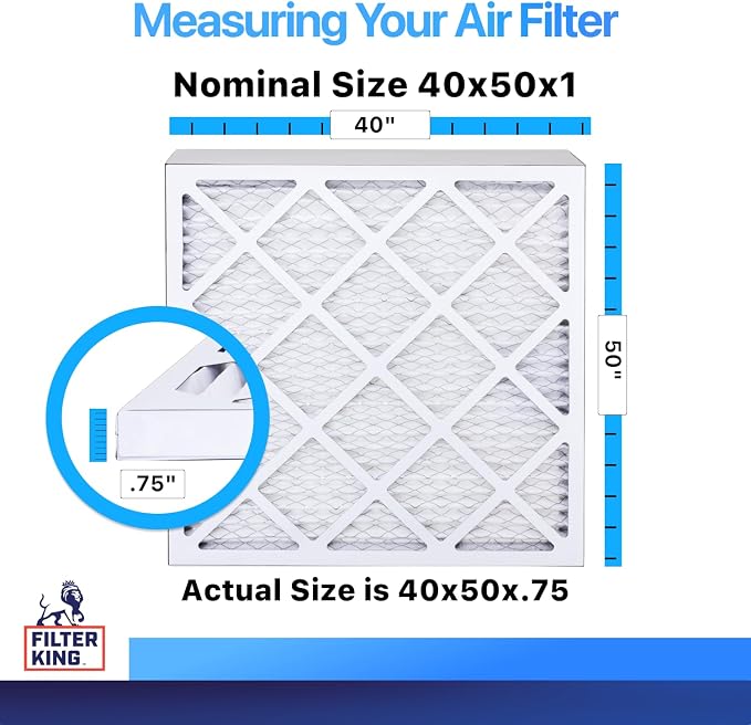 Filter King 40x50x1 Air Filter | 4-PACK | MERV 8 HVAC Pleated A/C Furnace - Image 2