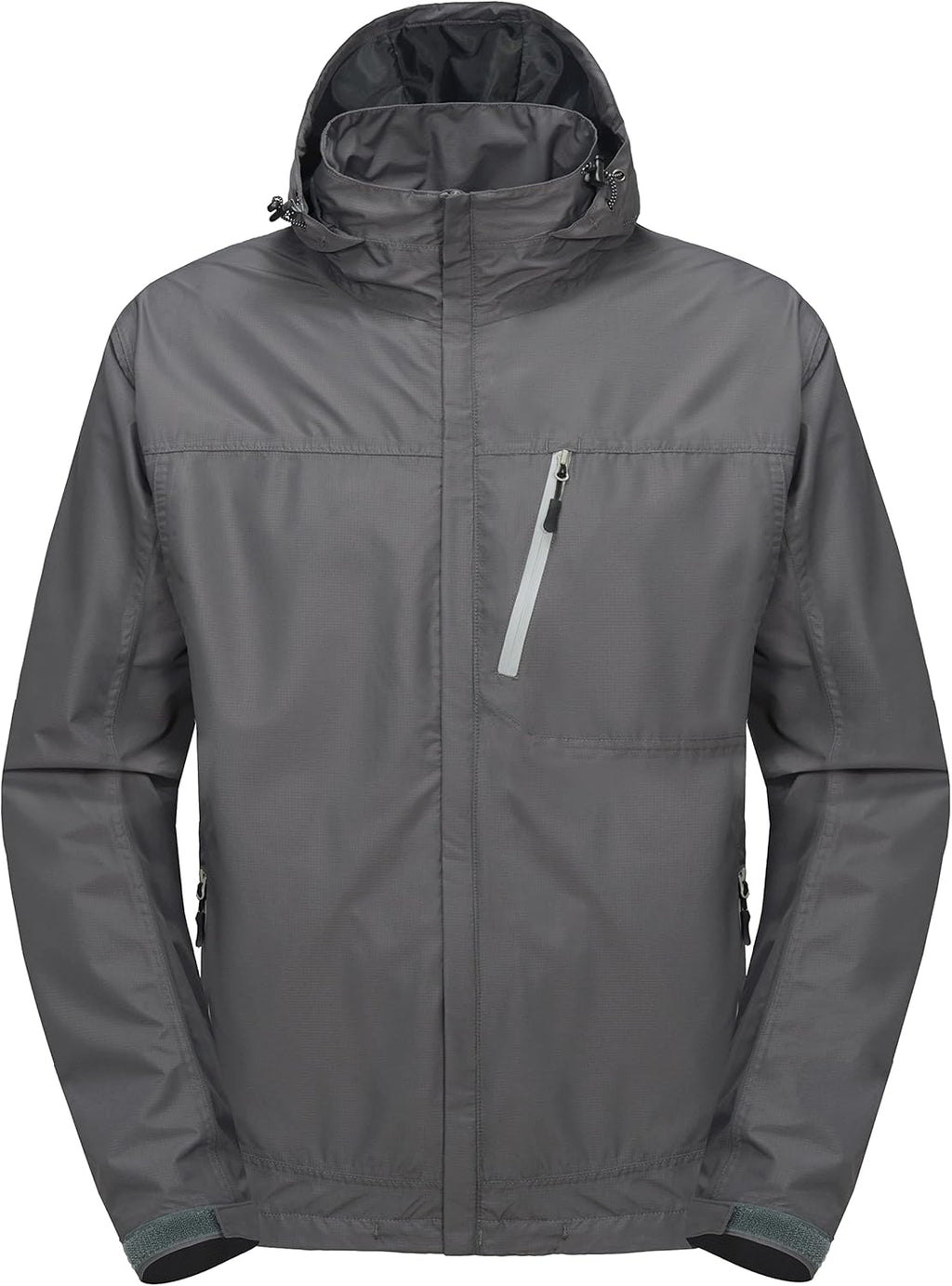 Little Donkey Andy Men's Waterproof Rain Jacket Outdoor Lightweight Hooded Raincoat for Hiking Golf Travel Fishing