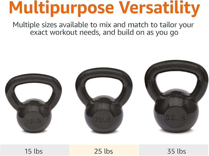 Amazon Basics Cast Iron Kettlebell-FlexoryFit