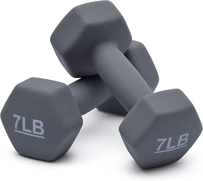 Amazon Basics Neoprene Dumbbell Hand Weights for Exercise and Muscle Toning-FlexoryFit