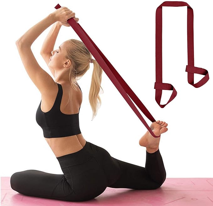 ZOOEASS Yoga Mat Strap, Adjustable Durable Yoga Mat Carrier & Stretching Strap, Multiple Color Choices-FlexoryFit