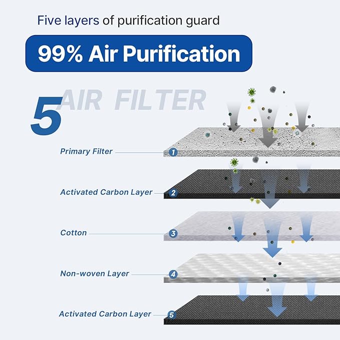 RUITO Cabin Air Filter includes Activated Carbon, Compatible with 2009-14 Nissan Cube, 2011-17 Juke, 2011-24 Leaf, 2013-19 Sentra, Replacement for CF11177, 27277-3DF0A, 27891-1FC0A, 27891-1FD0A