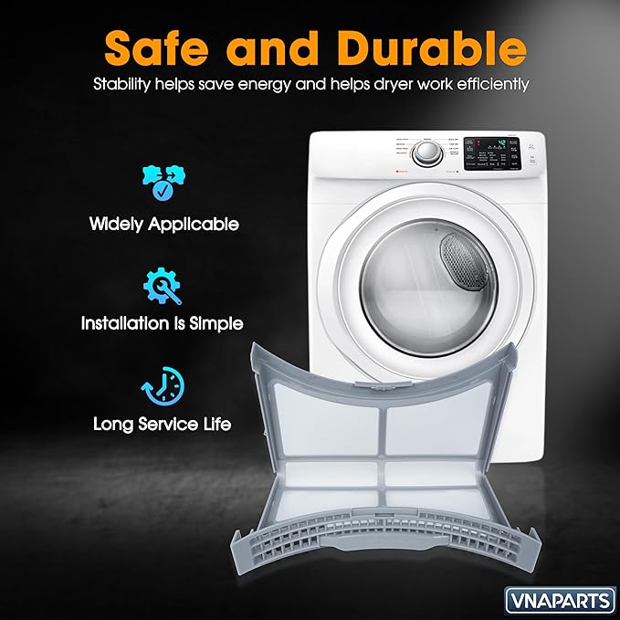 DV42H5200EP A3, DV45K6500EV A3, DV45K6200GZ A3, DVE45M5500W A3, DV45H6300GW A3, DV45H6300GG A3 Dryer Lint Filter Screen Replaces For Samsung DV42H5200GF A3 DV42H5200EW A3 DV42H5000GW A3 DV42H5000EW A3