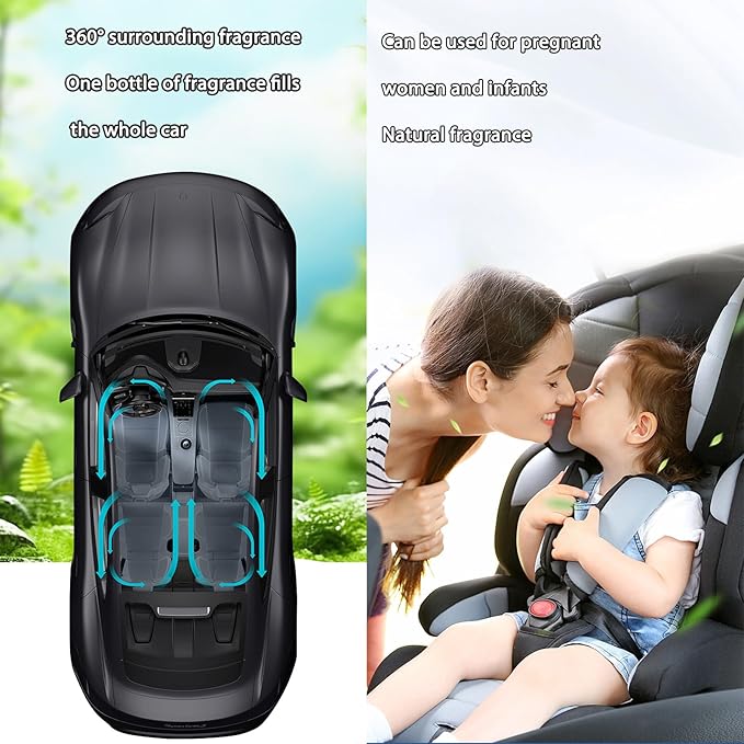 Car Air Freshener,Solar Powered Tires Scents Diffuser,Fashion Automotive Interior Decoration Accessories Purifiers for Car and Home Aromatherapy Dashboard (Black, 10 * 8 cm)