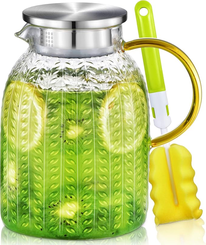 Aofmee 60oz Glass Pitcher, Water Pitcher by Aofmee
