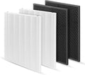 116130 Filter H Replacement Compatible with 5500-2 Air Purifier - Pack of 2 + 2 Activated Carbon Filters